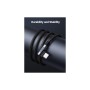 Дата кабель USB 2.0 AM to USB-C 1.0m 3A 90° corner US176 black Ugreen (20856)