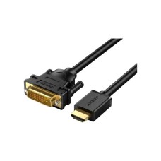 Кабель мультимедійний HDMI M to DVI M 2.0m HD106 black Ugreen (10135)