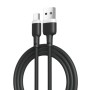 Дата кабель USB 2.0 AM to USB-C 1.0m 2.1A silicone black XO (NB208-TC-1-BK)