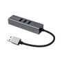 Концентратор Cabletime USB 3.0 to 3xUSB 3.0 + RJ45 0.15m (CA913374)