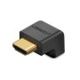 Перехідник HDMI M to HDMI F 90° corner Down HD112 black Ugreen (20109)
