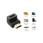 Перехідник HDMI M to HDMI F 90° corner Down HD112 black Ugreen (20109)