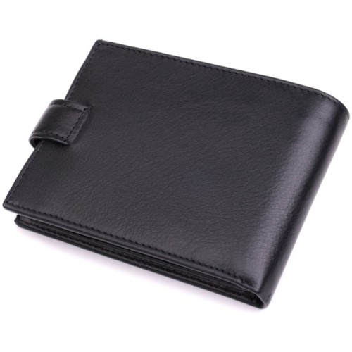 Гаманець Bond Accessories З натуральної шкіри Чорний (22861)