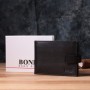 Гаманець Bond Accessories З натуральної шкіри Чорний (22861)