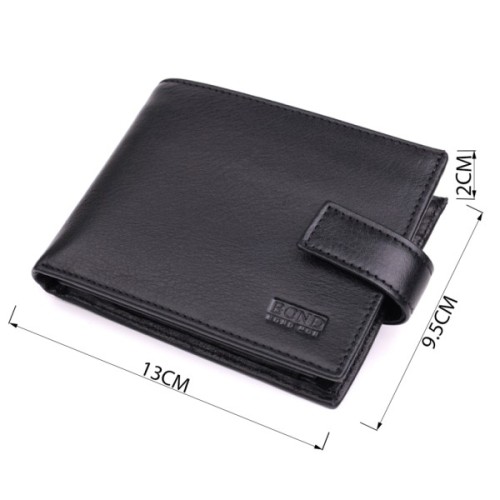 Гаманець Bond Accessories З натуральної шкіри Чорний (22861)