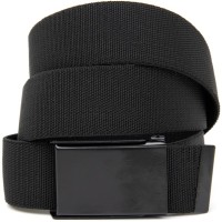 Ремінь Vintage Текстильний з чорною пряжкою Чорний (20530)