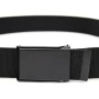 Ремінь Vintage Текстильний з чорною пряжкою Чорний (20530)