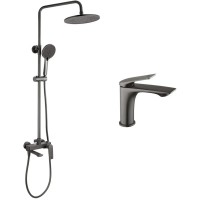 Душовий гарнітур Kroner Graz-GRP063 + змішувач Graz-GRP010 (CVS30162)