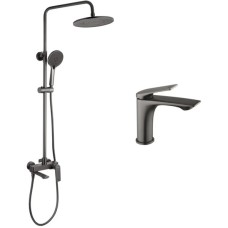 Душовий гарнітур Kroner Graz-GRP063 + змішувач Graz-GRP010 (CVS30162)
