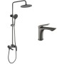 Душовий гарнітур Kroner Graz-GRP063 + змішувач Graz-GRP010 (CVS30162)