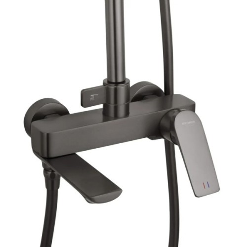 Душовий гарнітур Kroner Graz-GRP063 + змішувач Graz-GRP010 (CVS30162)