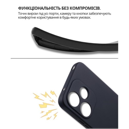 Чохол до мобільного телефона BeCover Silicone Xiaomi Redmi 13x Black (714685)