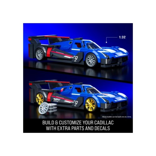 Машина Hot Wheels Brick Shop Speed Cadillac Project GTP Hypercar 236 деталей (JFR89)