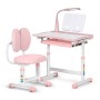 Парта зі стільцем Evo-kids (стол+стул+полка+лампа) Pink (BD-20 PN)