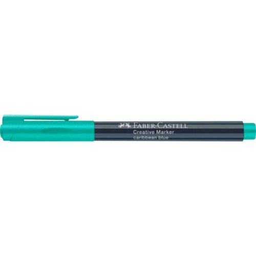 Маркер Faber-Castell для декору Creative Marker Caribbean Blue, M (1,5 мм), колір бірюзовий (32686)