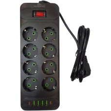 Мережевий фільтр живлення XoKo XK-SP-8-4-2-BK