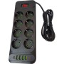 Мережевий фільтр живлення XoKo XK-SP-8-4-2-BK