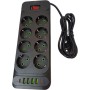 Мережевий фільтр живлення XoKo XK-SP-8-4-2-BK