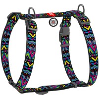 Шлея для собак WAUDOG Nylon анатомічна H-подібна "Інді" М (5502)