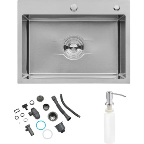 Мийка кухонна Kroner KDBrush5843HM (CV027235)