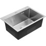 Мийка кухонна Kroner KDBrush5843HM (CV027235)