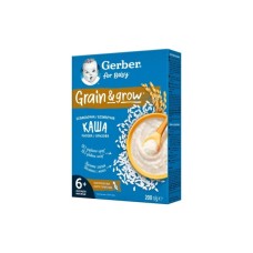 Дитяча каша Gerber Безмолочна швидкорозчинна рисова з 6 місяців 200 г (1100432)