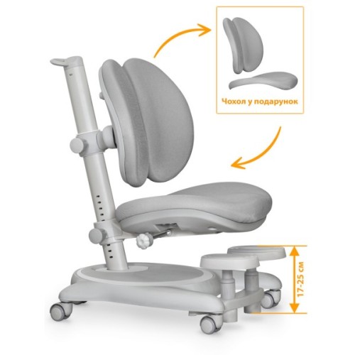 Дитяче крісло Mealux Ortoback Duo Base Grey (Y-510 G Base)