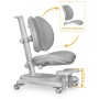 Дитяче крісло Mealux Ortoback Duo Base Grey (Y-510 G Base)