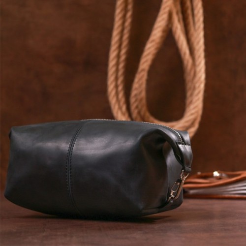 Косметичка Shvigel Вінтажна Чорна (16397)