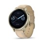 Смарт-годинник Garmin Venu 4 (41mm), Beige w/ Lunar Gold + Leather, GPS смарт-годинник (010-03013-03)