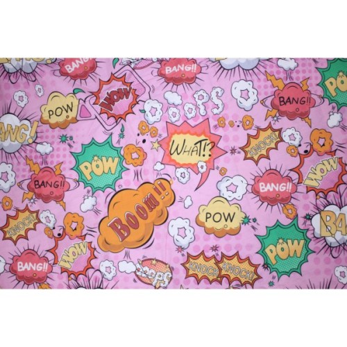 Постільна білизна MirSon Бязь Ranforce Elite 17-0512 Bombs pink Сімейний 160x220 (2200004733357)