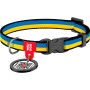 Нашийник для тварин WAUDOG Nylon з QR паспортом "Colors of freedom" пластиковий фастекс XXL (284-4020)