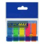 Стікер-закладка Buromax Plastic bookmarks 45x12mm, 5*25шт, neon (BM.2302-98)