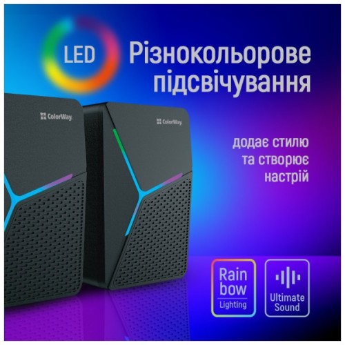 Акустична система ColorWay CW-SPU01BK Black (CW-SPU01BK)