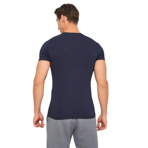 Футболка Kappa T-shirt Mezza Manica Scollo V K1311 BluNavy темно-синій L (8052394814055)