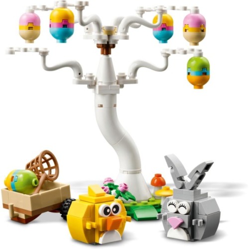 Конструктор LEGO Великодній кролик і полювання на курячі яйця (40808)