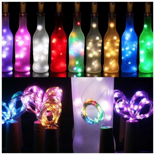 Гірлянда ColorWay пробка для пляшки на батарейках LED 20/2М (5шт/уп) кольорова (CW-GC-20L2BMC)