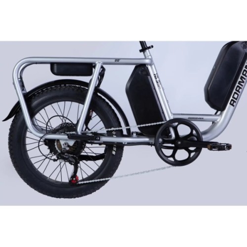 Електровелосипед Dorozhnik 20" ADAMANT HDD рама-18,5" 48B 17.5+12.5А*г 1000Вт 2026 срiблястий (ELB-D-20-080)