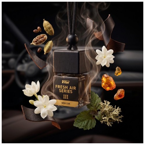 Ароматизатор для автомобіля Vitol Fresh Air Series New Car III 8мл (V23033)