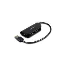 Концентратор AXAGON USB 2.0 to 4xUSB 2.0 0.2m black (HUE-X4B)