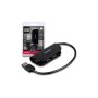 Концентратор AXAGON USB 2.0 to 4xUSB 2.0 0.2m black (HUE-X4B)