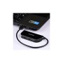 Концентратор AXAGON USB 2.0 to 4xUSB 2.0 0.2m black (HUE-X4B)