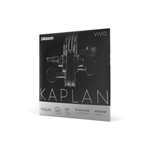 Струни для скрипки D'Addario Kaplan Vivo Violin String Set 4/4 Scale Medium Tension (KV310 4/4M)