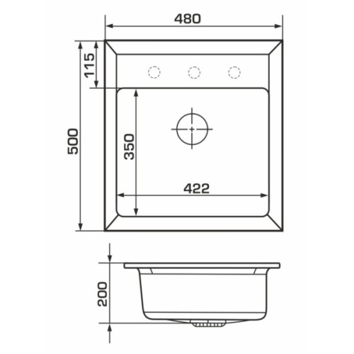 Мийка кухонна GRANADO MERIDA marron (gr0306)