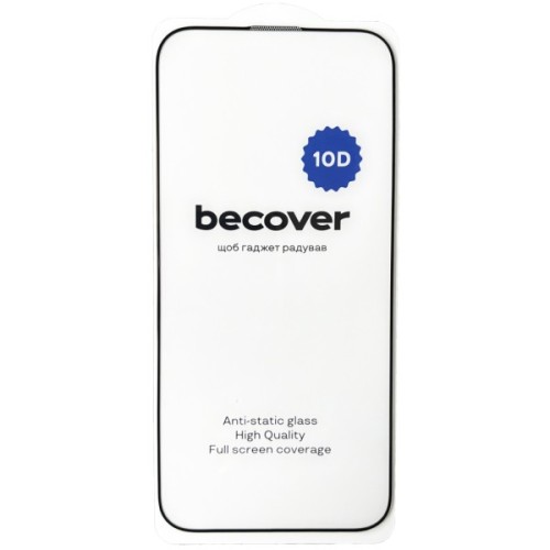 Скло захисне BeCover Apple iPhone 16e 10D Black (713235)