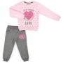 Спортивний костюм дитячий Breeze із серцем (9347-110G-pink)