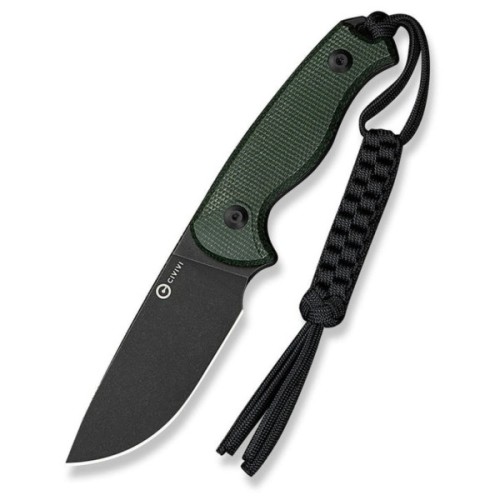 Ніж Civivi Timberbark, Green Micarta, Darkwash (C23094-3)