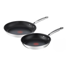 Набір сковорідок Tefal Duetto+, 2шт, 24/28см, нержавіюча сталь (G732S255)