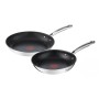 Набір сковорідок Tefal Duetto+, 2шт, 24/28см, нержавіюча сталь (G732S255)
