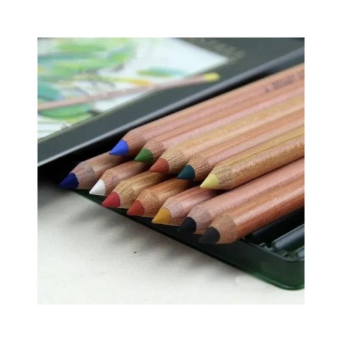 Пастель Faber-Castell Pitt Pastel олівці, металева коробка, 12 кольорів (112112) (15431)